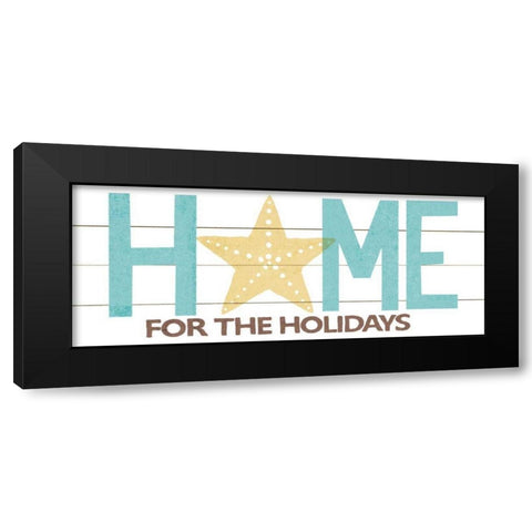 Under Sea Treasures Home for the Holidays Black Modern Wood Framed Art Print by Mullan, Michael