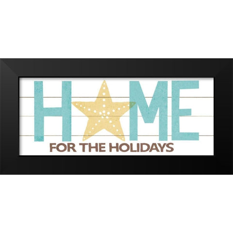Under Sea Treasures Home for the Holidays Black Modern Wood Framed Art Print by Mullan, Michael
