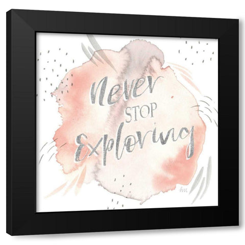 Wonderful World VIII Black Modern Wood Framed Art Print with Double Matting by Marshall, Laura