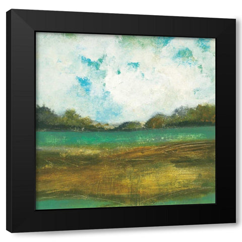 This Place IV Black Modern Wood Framed Art Print with Double Matting by Warrick, Cheryl