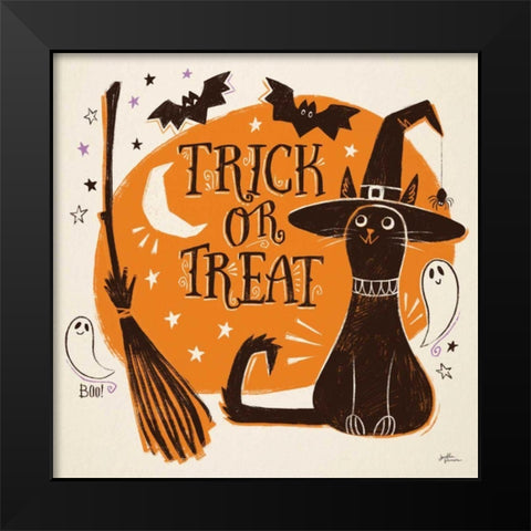 Spooktacular III Black Modern Wood Framed Art Print by Penner, Janelle