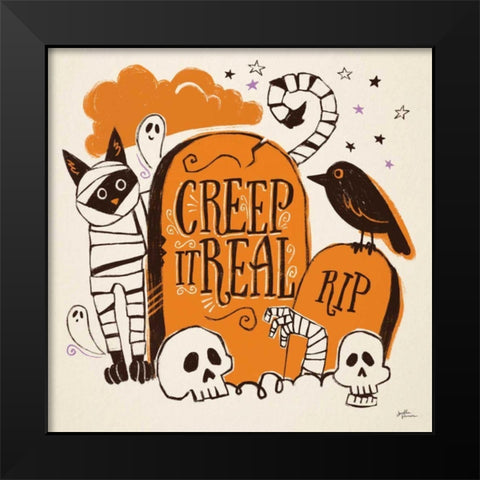 Spooktacular IV Black Modern Wood Framed Art Print by Penner, Janelle