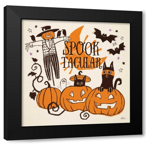 Spooktacular V Black Modern Wood Framed Art Print by Penner, Janelle