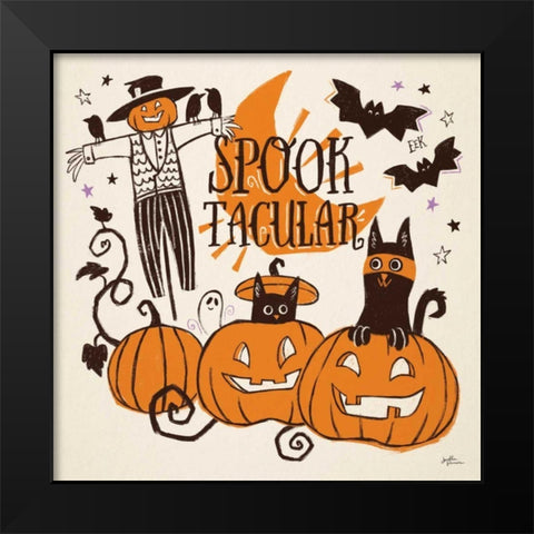 Spooktacular V Black Modern Wood Framed Art Print by Penner, Janelle