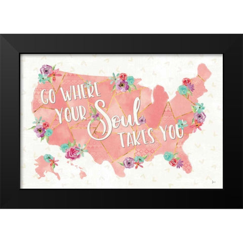 Floral Aspect I Black Modern Wood Framed Art Print by Aiken, Jess