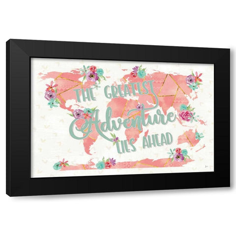 Floral Aspect II Black Modern Wood Framed Art Print by Aiken, Jess