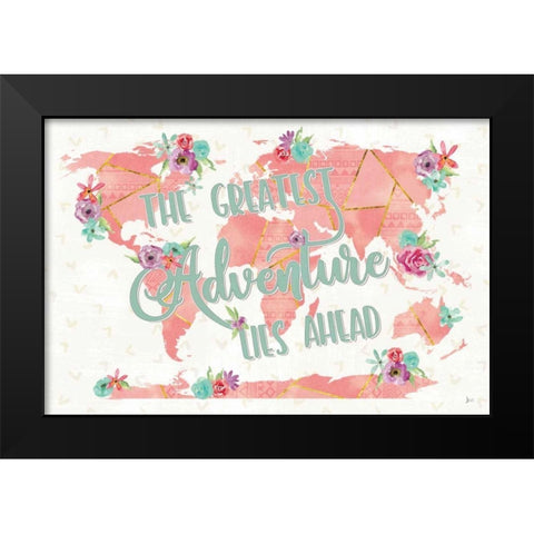 Floral Aspect II Black Modern Wood Framed Art Print by Aiken, Jess