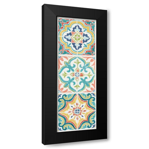Colorful Journey VI Black Modern Wood Framed Art Print by Pela Studio