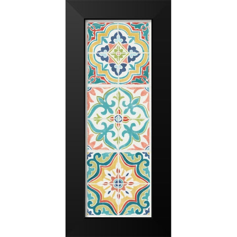 Colorful Journey VI Black Modern Wood Framed Art Print by Pela Studio