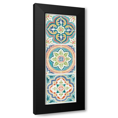 Colorful Journey VII Black Modern Wood Framed Art Print by Pela Studio