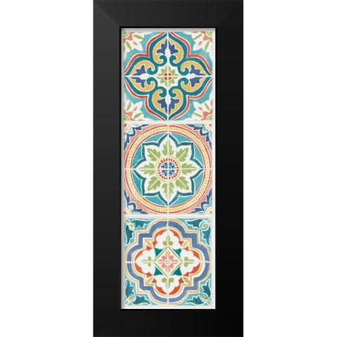 Colorful Journey VII Black Modern Wood Framed Art Print by Pela Studio