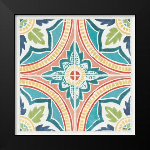 Colorful Journey VIII Black Modern Wood Framed Art Print by Pela Studio