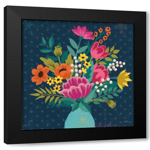Romantic Luxe VI Black Modern Wood Framed Art Print with Double Matting by Penner, Janelle