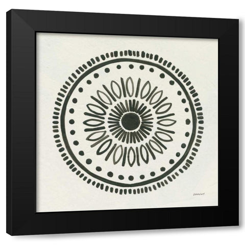 Kami IV Black Modern Wood Framed Art Print with Double Matting by Lovell, Kathrine