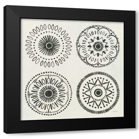 Kami IX Black Modern Wood Framed Art Print by Lovell, Kathrine