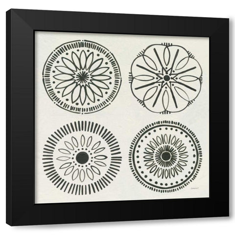 Kami X Black Modern Wood Framed Art Print by Lovell, Kathrine