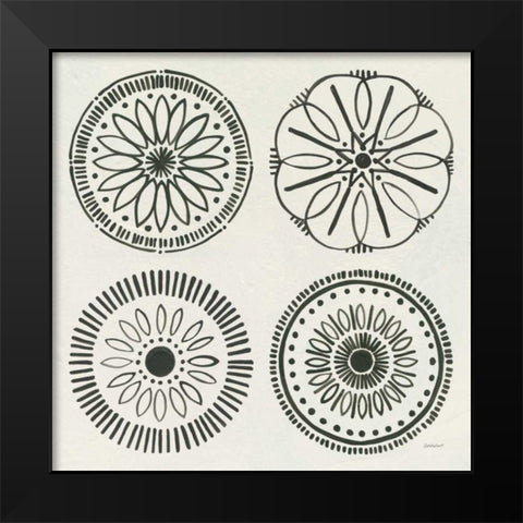 Kami X Black Modern Wood Framed Art Print by Lovell, Kathrine