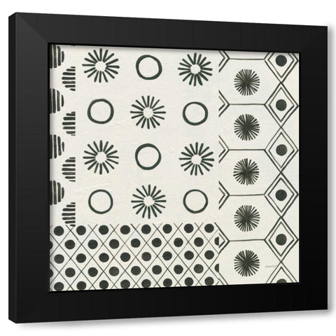 Kami XII Black Modern Wood Framed Art Print with Double Matting by Lovell, Kathrine