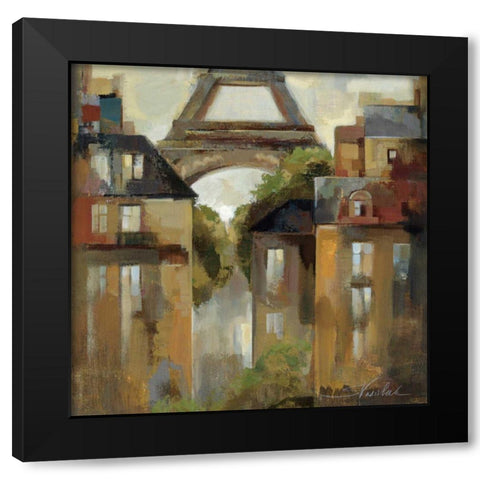 Paris - Late Summer I Black Modern Wood Framed Art Print with Double Matting by Vassileva, Silvia