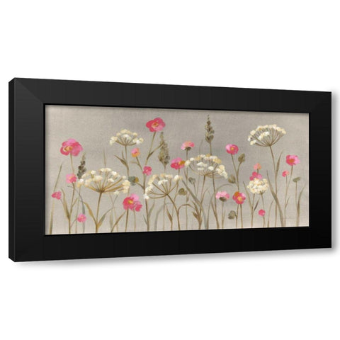 Delicate Garden Black Modern Wood Framed Art Print with Double Matting by Vassileva, Silvia