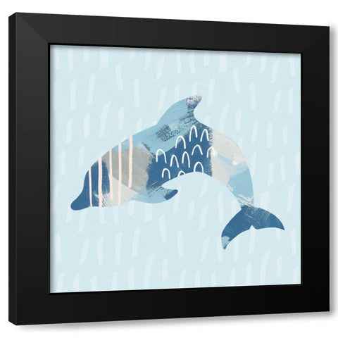 Coastal Cool III Black Modern Wood Framed Art Print with Double Matting by Hershey, Moira