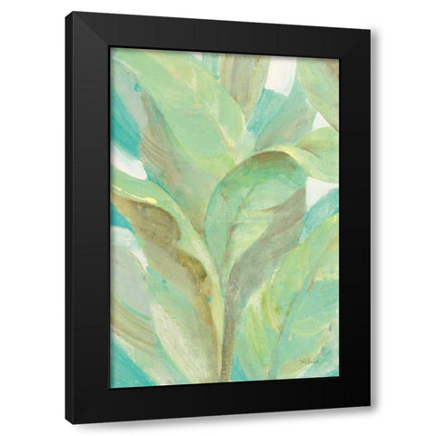 Under the Palms I Black Modern Wood Framed Art Print with Double Matting by Hristova, Albena