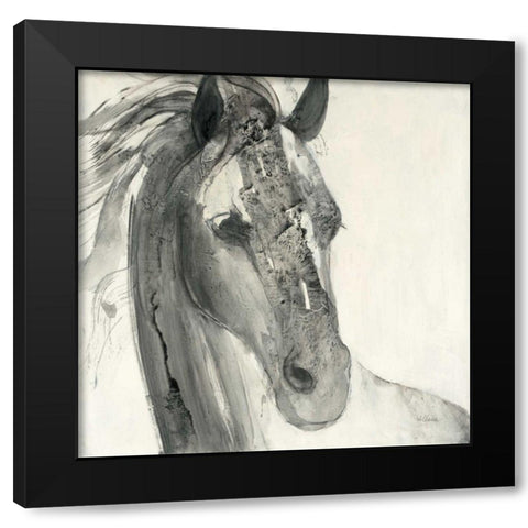 In the Wind I Black Modern Wood Framed Art Print with Double Matting by Hristova, Albena