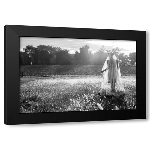 Dressing Up Black Modern Wood Framed Art Print by Aledanda