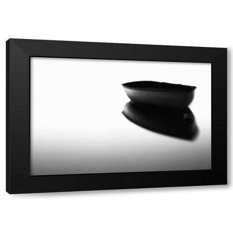Reflection Black Modern Wood Framed Art Print with Double Matting by Aledanda