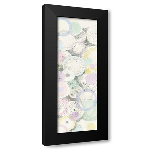 Breezes III Black Modern Wood Framed Art Print with Double Matting by Nai, Danhui