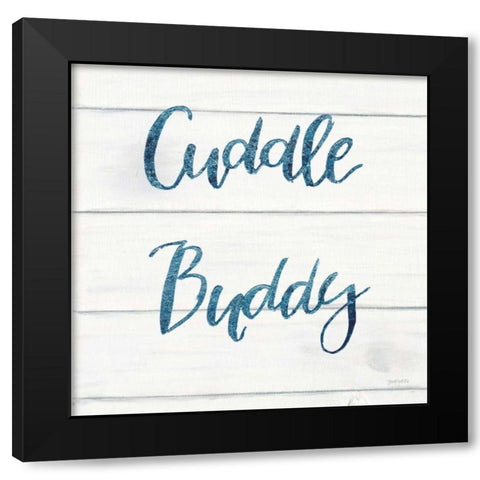 Sweet Baby Boy VI White Wood Sq Black Modern Wood Framed Art Print with Double Matting by Jackson, Jenaya