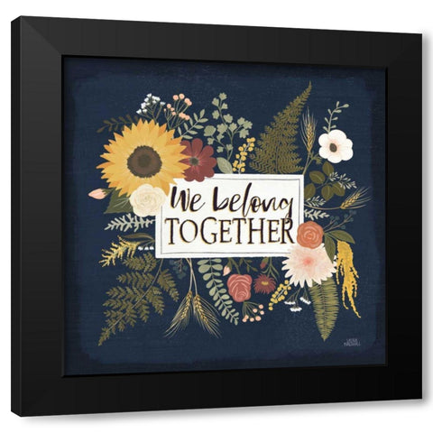 Autumn Romance IV Black Modern Wood Framed Art Print with Double Matting by Marshall, Laura