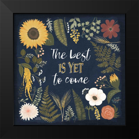 Autumn Romance VI Black Modern Wood Framed Art Print by Marshall, Laura