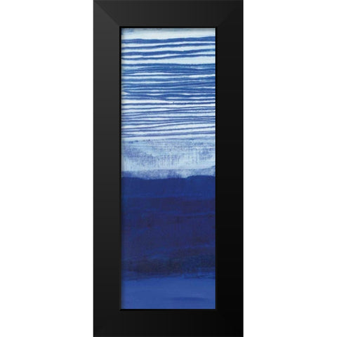 Blue Haze II Black Modern Wood Framed Art Print by Maye, Jo