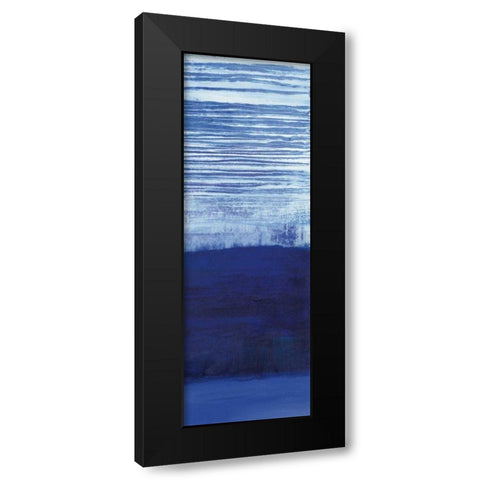 Blue Haze III Black Modern Wood Framed Art Print with Double Matting by Maye, Jo