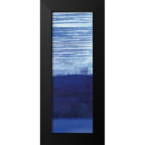 Blue Haze III Black Modern Wood Framed Art Print by Maye, Jo