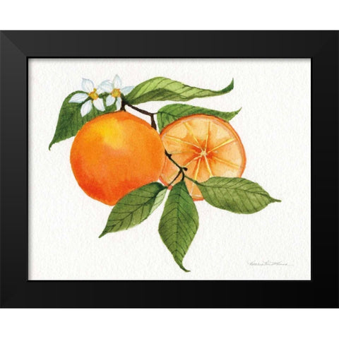 Citrus Garden V Black Modern Wood Framed Art Print by McKenna, Kathleen Parr