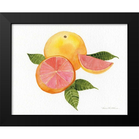 Citrus Garden X Black Modern Wood Framed Art Print by McKenna, Kathleen Parr