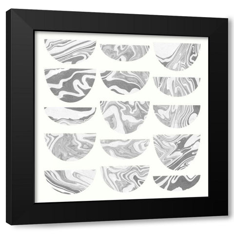 Simplicity I Black Modern Wood Framed Art Print with Double Matting by Wild Apple Portfolio