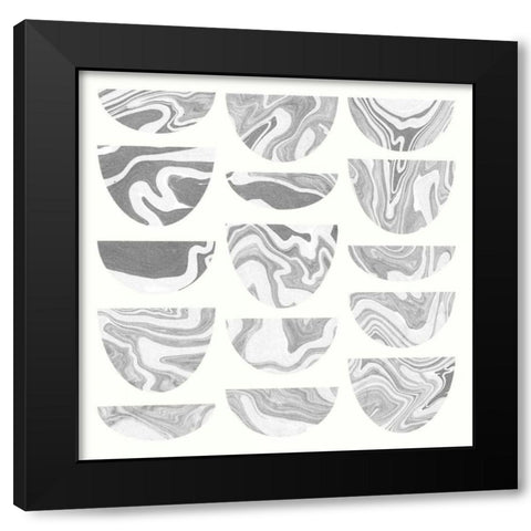 Simplicity II Black Modern Wood Framed Art Print with Double Matting by Wild Apple Portfolio