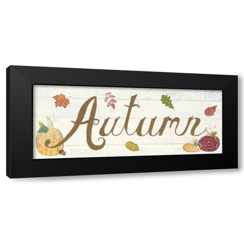 Autumn Bounty IV Black Modern Wood Framed Art Print with Double Matting by Prahl, Courtney