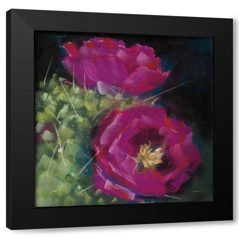 Blooming Succulent III Black Modern Wood Framed Art Print by Rowan, Carol