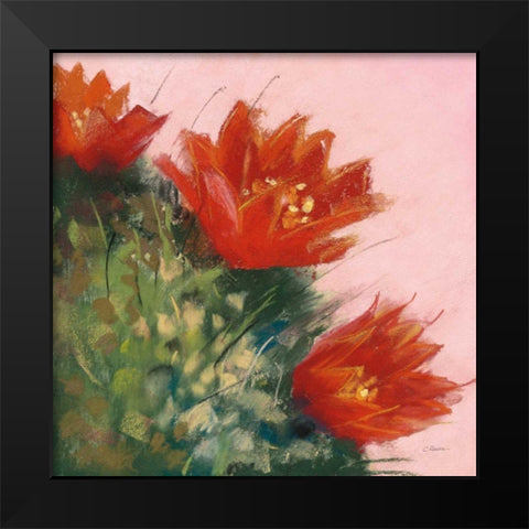 Blooming Succulent IV Black Modern Wood Framed Art Print by Rowan, Carol