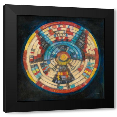 Kachina Basket Black Modern Wood Framed Art Print by Rowan, Carol