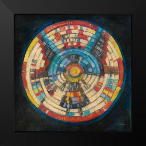 Kachina Basket Black Modern Wood Framed Art Print by Rowan, Carol