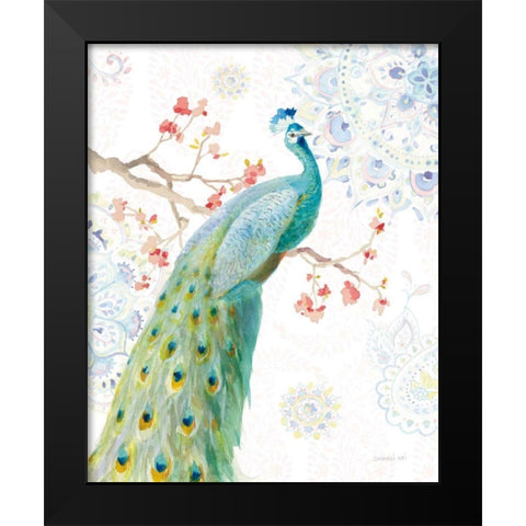 Jaipur I Black Modern Wood Framed Art Print by Nai, Danhui