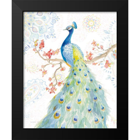 Jaipur II Black Modern Wood Framed Art Print by Nai, Danhui