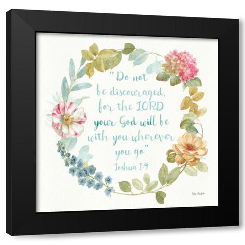 Rainbow Seeds Proverb III Black Modern Wood Framed Art Print by Audit, Lisa