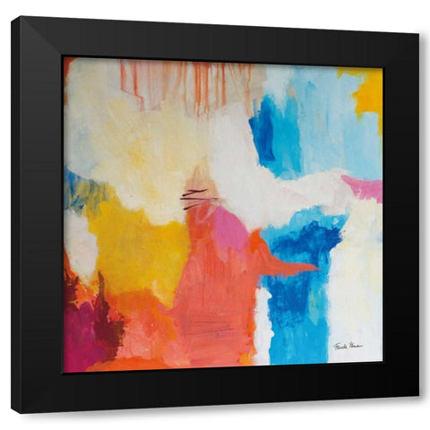 Feeling Zen Black Modern Wood Framed Art Print with Double Matting by Zaman, Farida