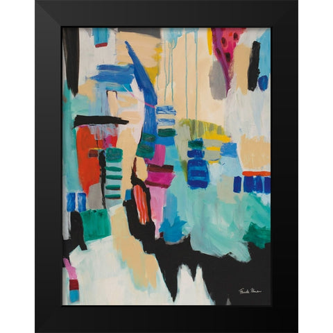 Time Capsule Crop Black Modern Wood Framed Art Print by Zaman, Farida